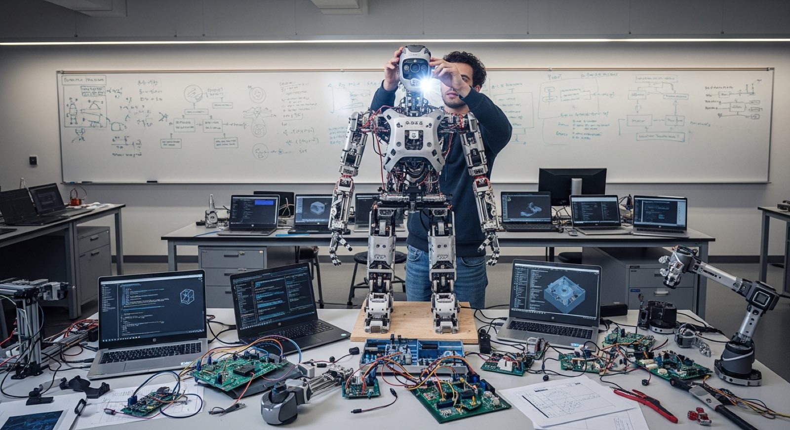 Programmable robot platforms for universities and research labs.
