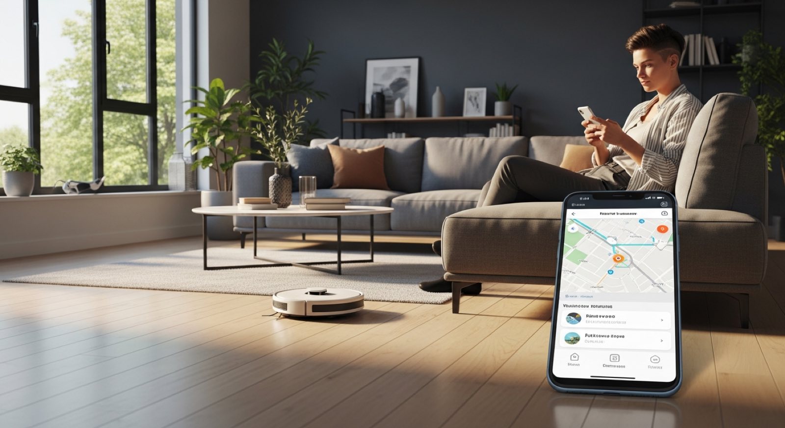 Home cleaning, lawn care, and consumer-assistance robots.