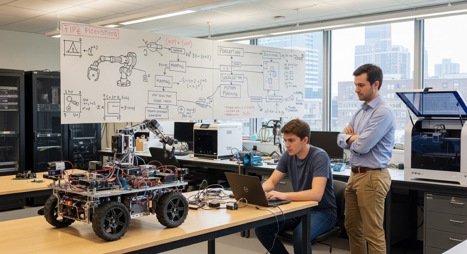 Open, programmable robot platforms for research labs and STEM programmes.