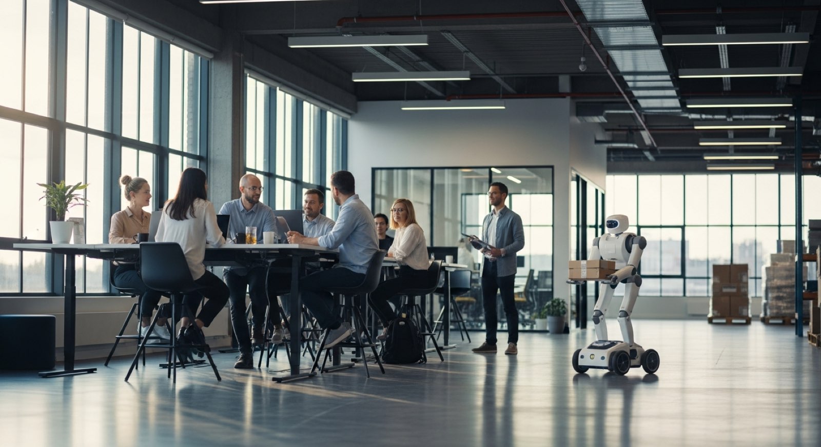Flexible, multi-purpose robot platforms that adapt across tasks.