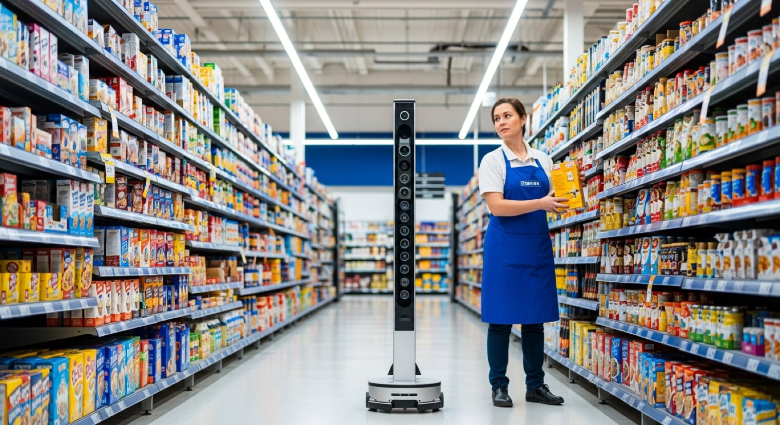 Shelf-scanning and stock-counting robots that keep retail inventory accurate.