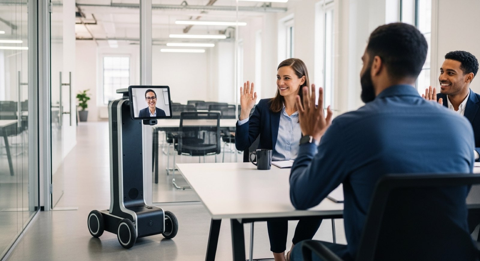 Remote presence, inspection and tele-operated assistance robots.